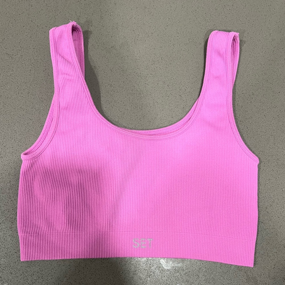 Rare Set Active Purple Box Cut Bra